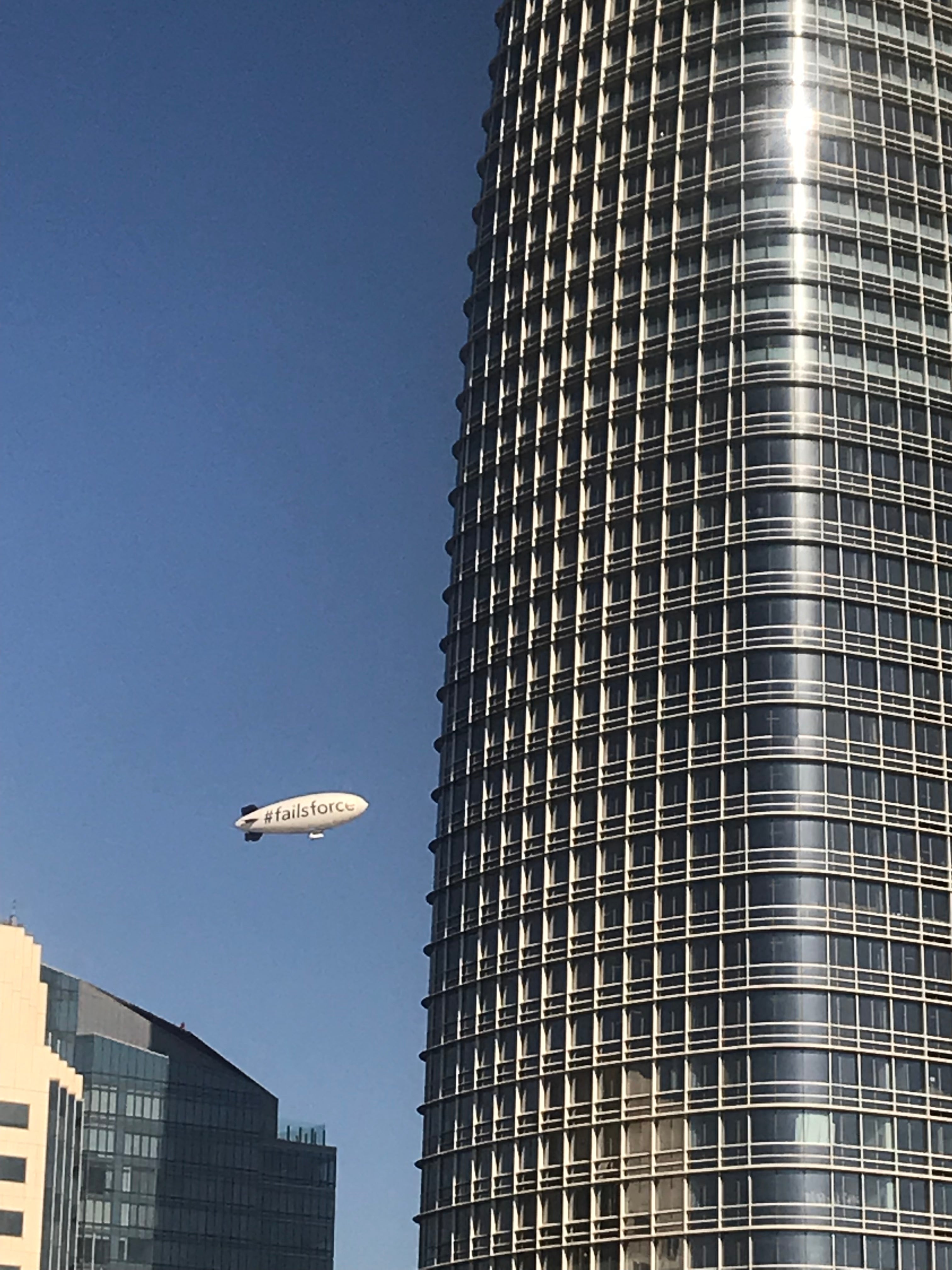 'Techs and the City' Gossip! Company Floats Failsforce Blimp in San Francisco Calling Out Salesforce