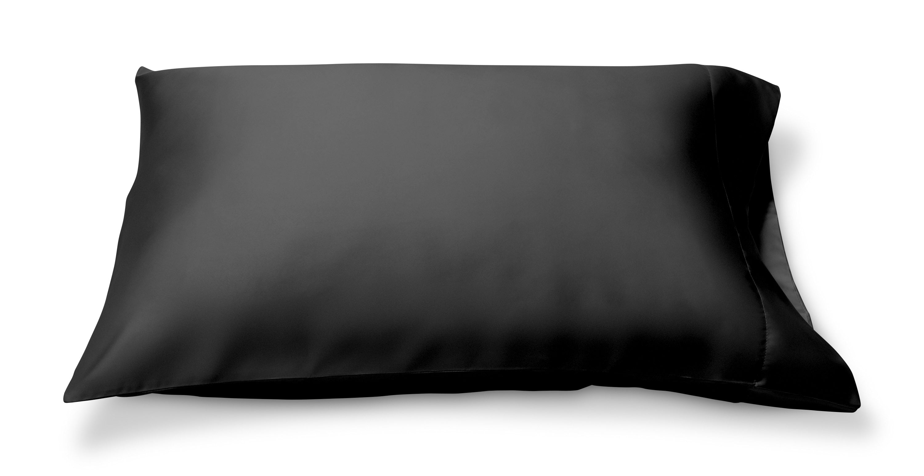 'Black Truffle' Luxe Satin Pillowcase. Anti-aging, machine washable, with the bonus secret pocket.