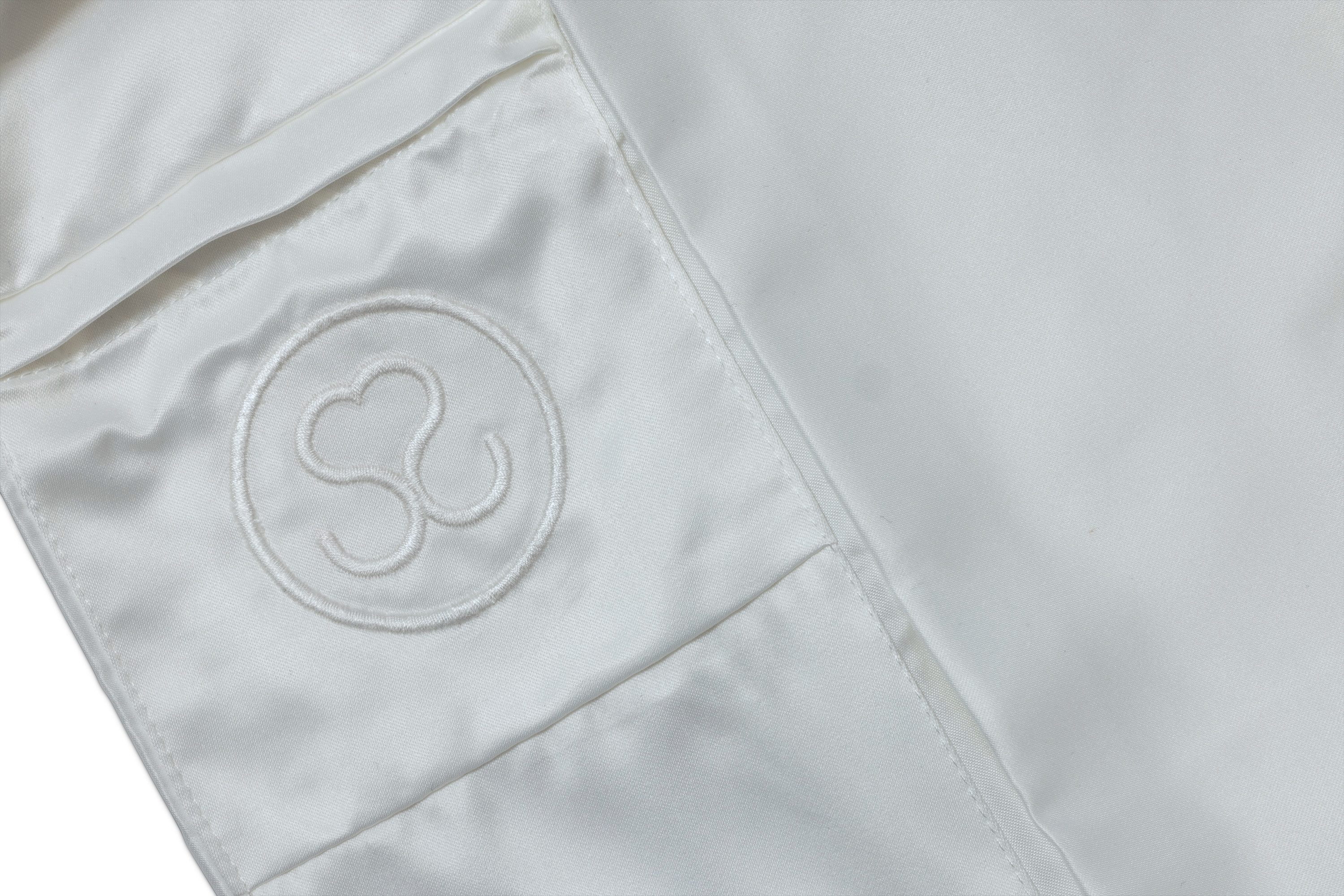 'Glacier' Luxe Satin Pillowcase. Anti-aging, Machine Washable, with the Bonus Secret Pocket
