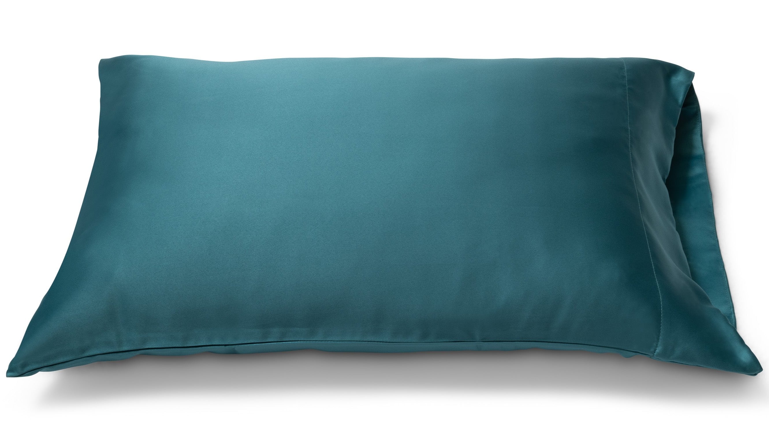 'Royal Teal' Luxe Satin Pillowcase. Anti-aging, machine washable, with the bonus secret pocket