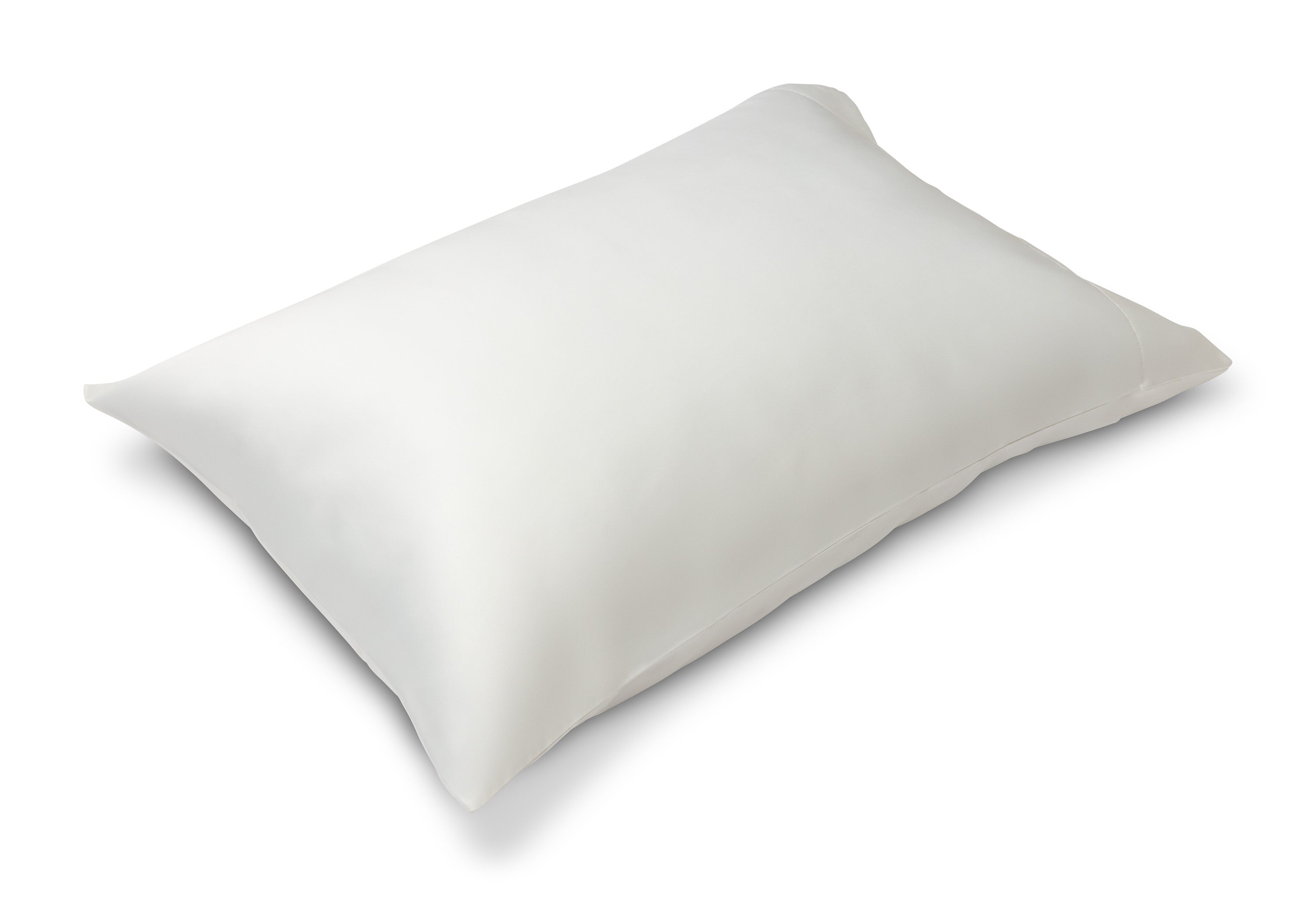 'White Russian' Luxe Satin Pillowcase. Anti-aging, machine washable, with the bonus secret pocket.