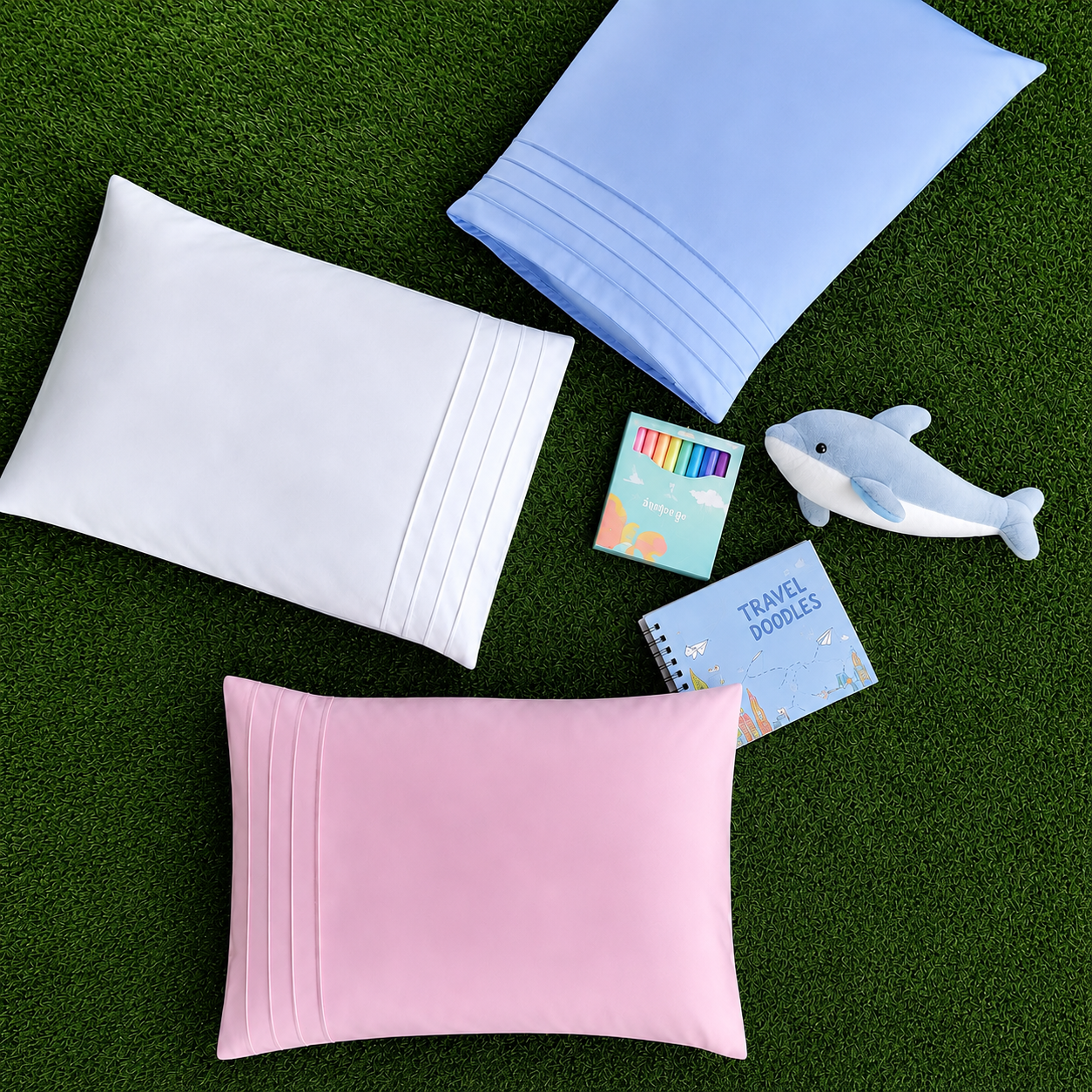 Mini 14x20" (Kid Size) Satin Pillowcase + Luxe Pillow
