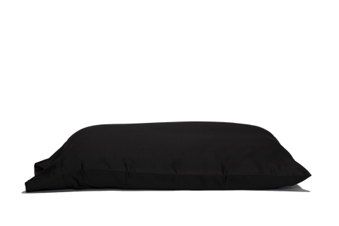 'Black Truffle' Luxe Satin Pillowcase. Anti-aging, machine washable, with the bonus secret pocket.